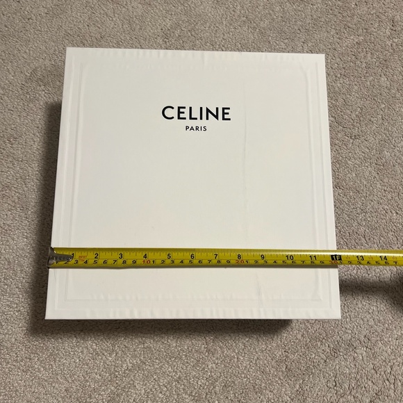 Celine logo white black empty box for bag with tissue decoration storage - Picture 9 of 14